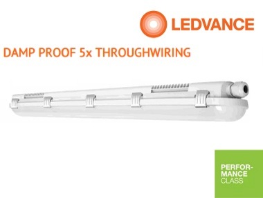 LEDVANCE DampProof 5x THROUGHWIRING - IP65 GY