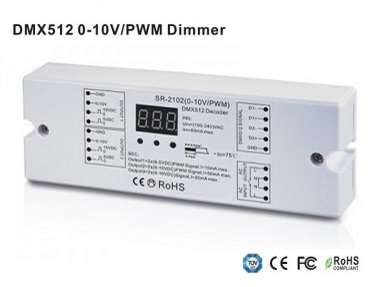 DMX512 Димер SR-2102 ( 0-10V / PWM)